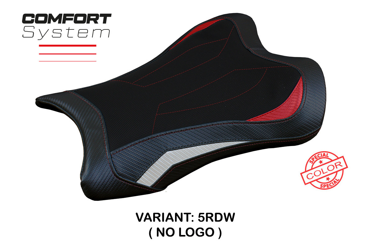Rivestimento sella TPZ Garen Comfort rosso-bianco Kawasaki ZX10RR Ninja 2021-2025