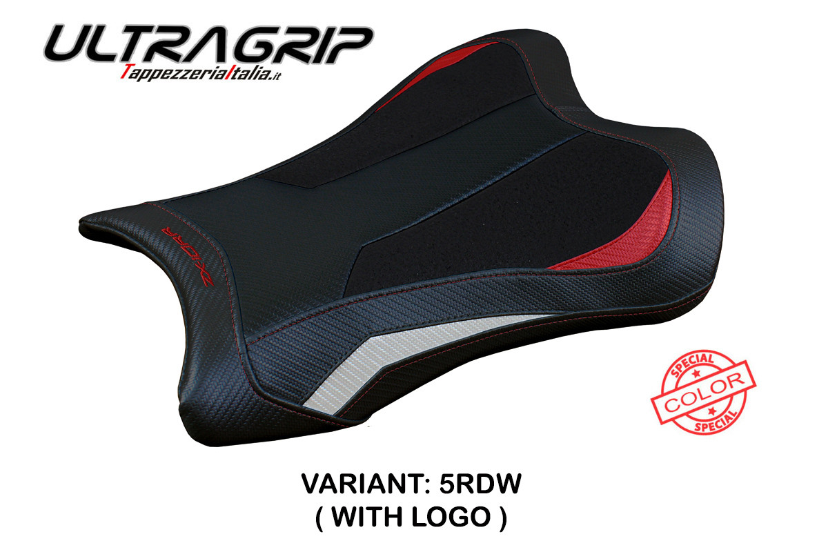 TPZ Garen Ultragrip red-white Saddle covering Logo Kawasaki ZX10RR Ninja 2021-2025