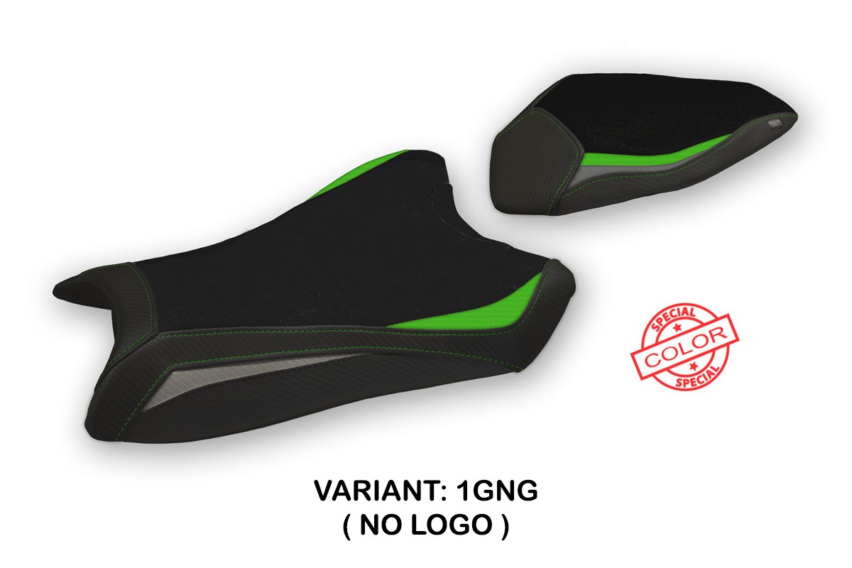 TPZ Alcains Special green-grey Saddle covering Kawasaki ZX10R Ninja 2016-2020