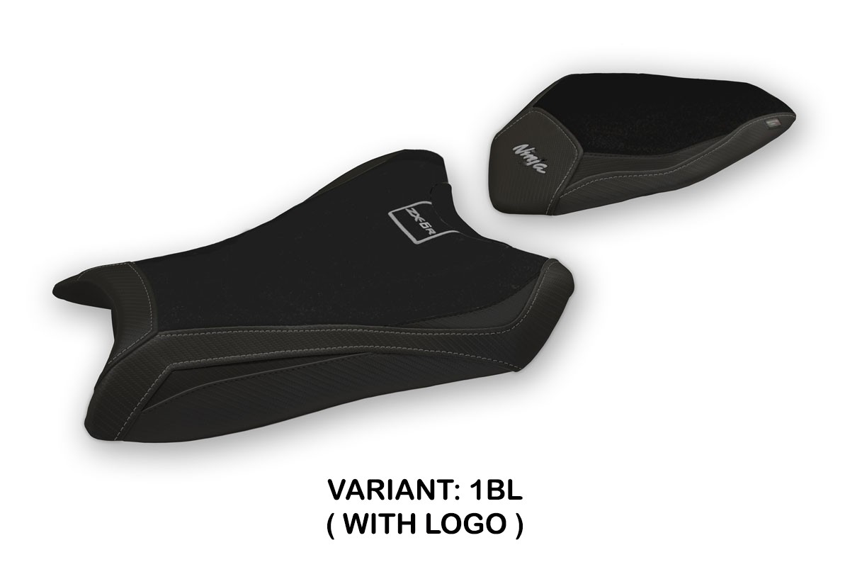 TPZ Gaviao black Saddle covering Logo Kawasaki ZX6R Ninja 2019-2025