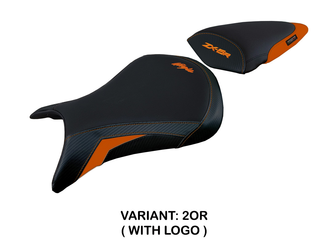 TPZ Andujar orange Saddle covering Logo Kawasaki ZX6R Ninja 2007-2008