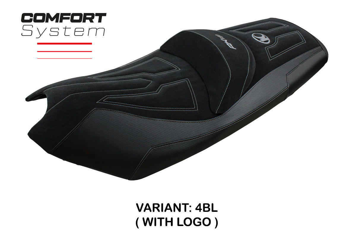 Rivestimento sella TPZ Rajka Comfort Logo nero Kymco AK550 2017-2024