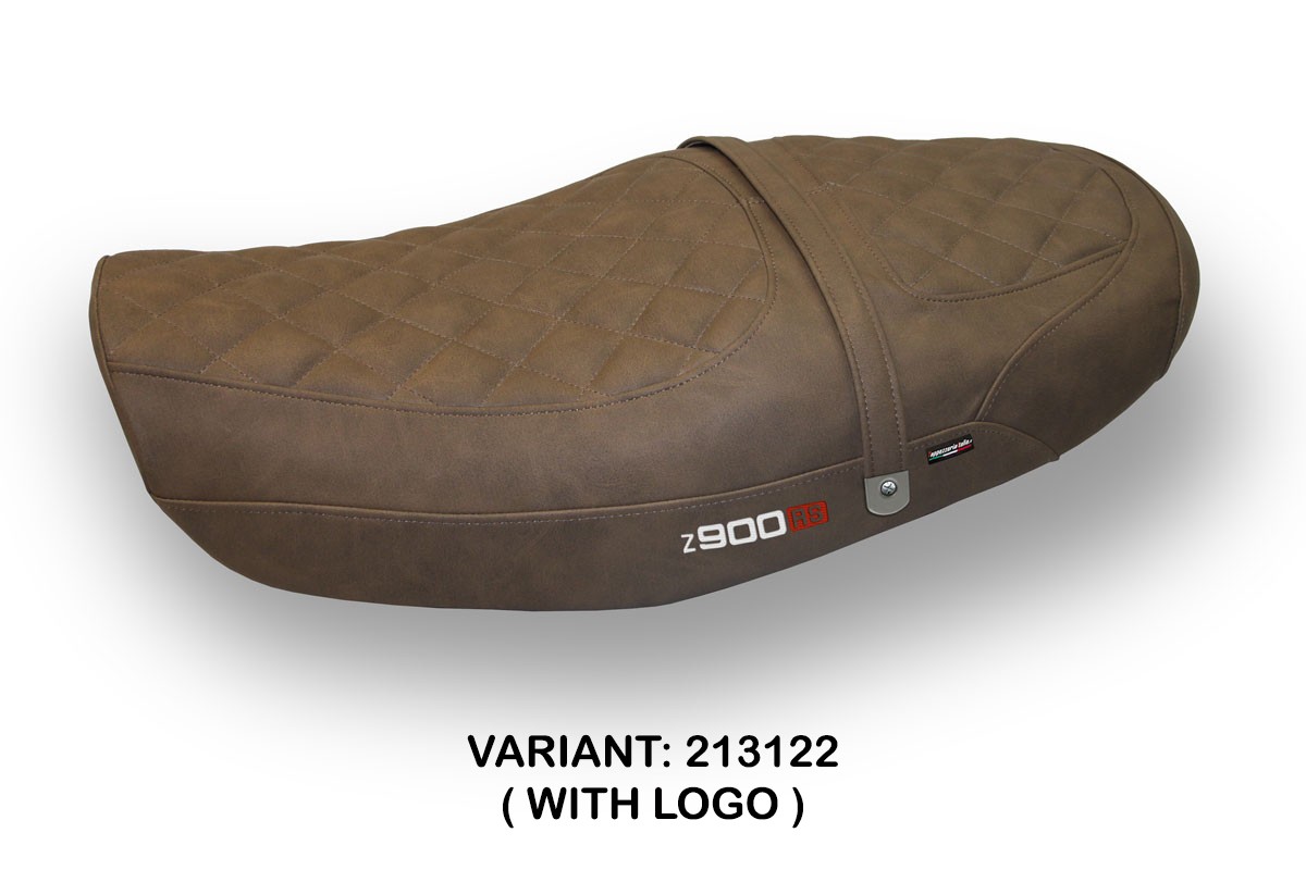 Rivestimento sella TPZ Murcia Logo marrone Kawasaki Z900RS 2018-2025