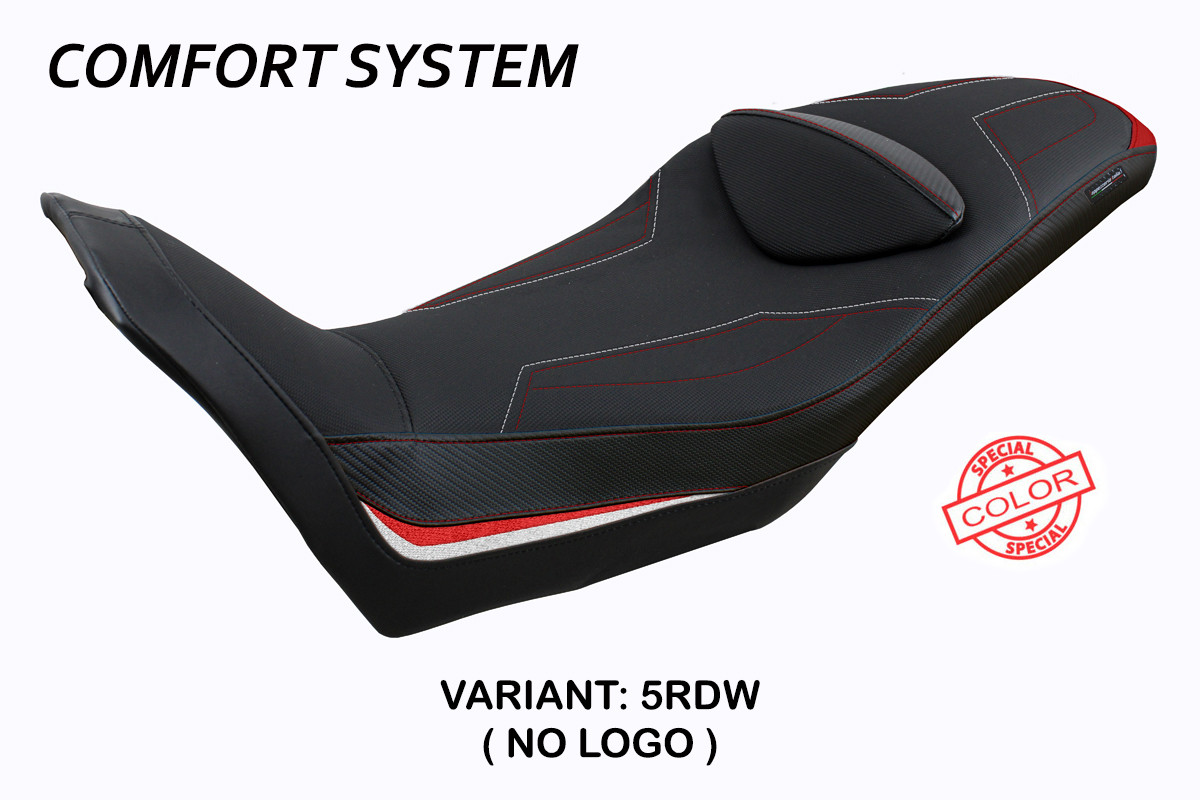 TPZ Everett Comfort red-white Saddle covering Moto Guzzi V85TT 2019-2025