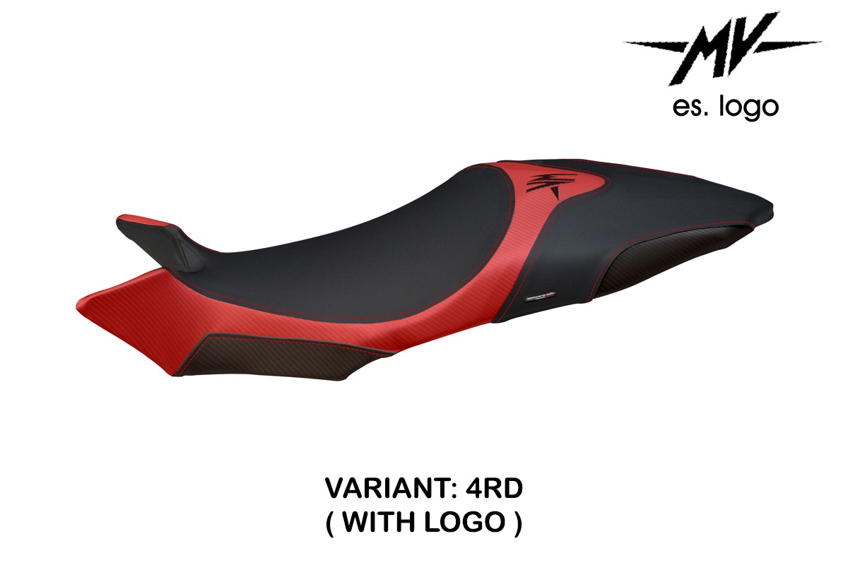 Rivestimento sella TPZ Termoli 1 Logo rosso Mv Agusta Brutale 920/1090/1090R 2009-2015