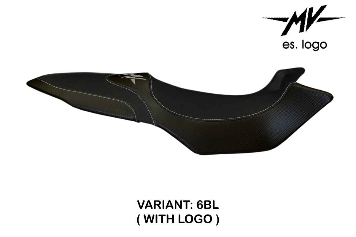 TPZ Biella 2 black Saddle covering Logo Mv Agusta Brutale 675/800 2012-2015