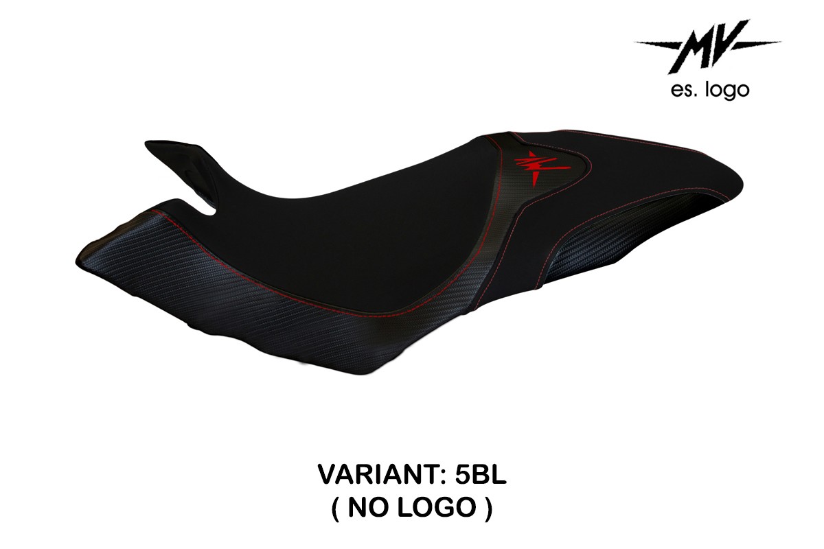 TPZ Aosta 1 black Saddle covering Logo Mv Agusta Dragster 800 2014-2018