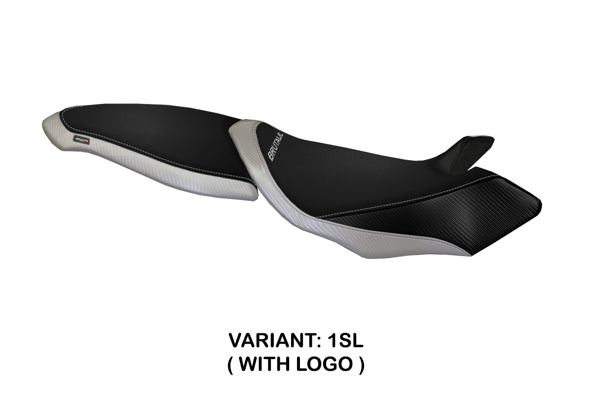 TPZ Cesenatico 2 silver Saddle covering Logo Mv Agusta Brutale 750/910/989 2004-2011