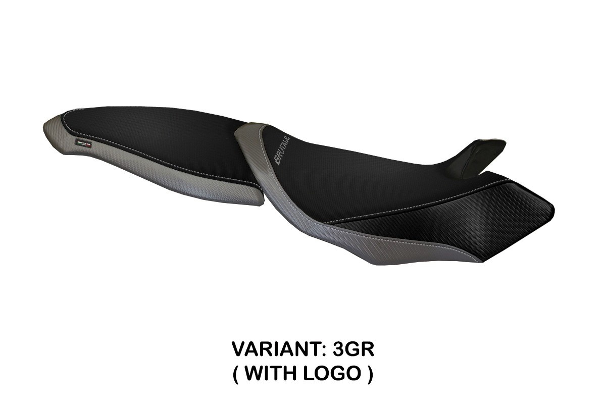 TPZ Cesenatico 2 grey Saddle covering Logo Mv Agusta Brutale 750/910/989 2004-2011