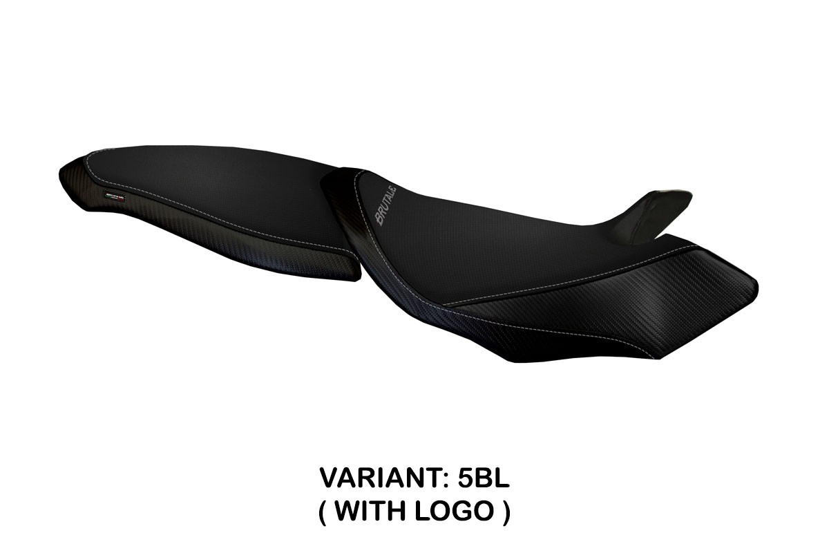 TPZ Cesenatico 2 black Saddle covering Logo Mv Agusta Brutale 750/910/989 2004-2011