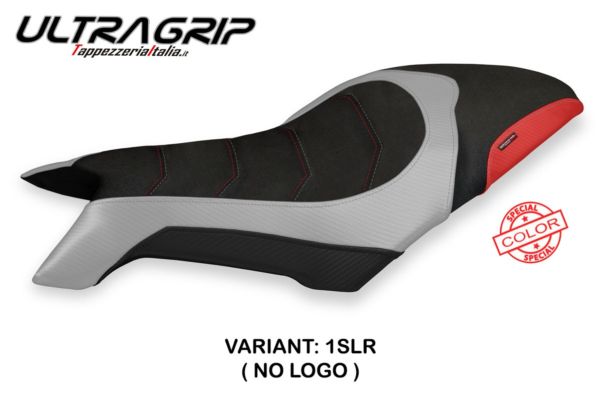 Rivestimento sella TPZ Svaliava Ultragrip Special argento-rosso Mv Agusta Dragster 800 2019-2025