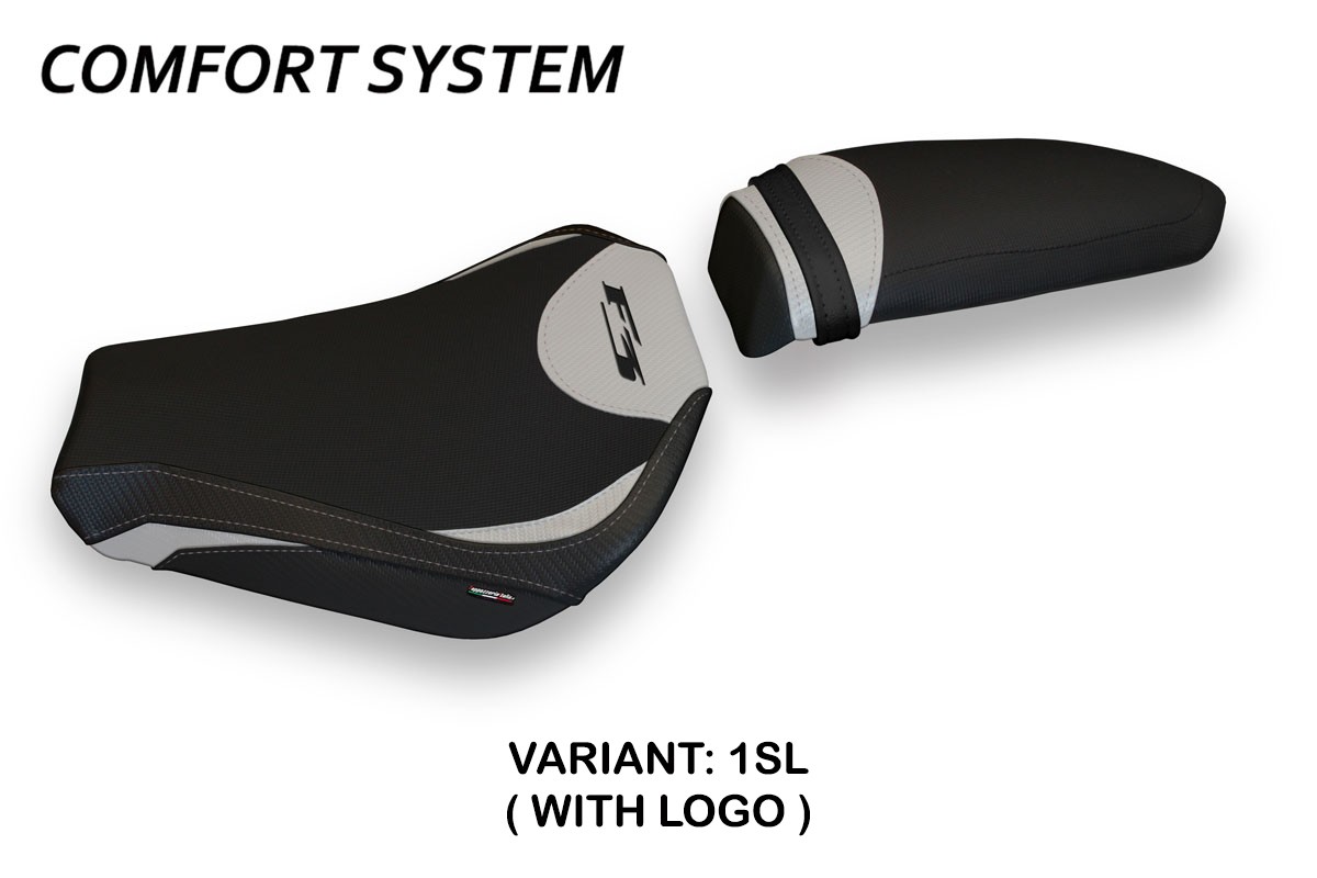 Rivestimento sella TPZ Zara 1 Comfort Logo argento Mv Agusta F3 2012-2025