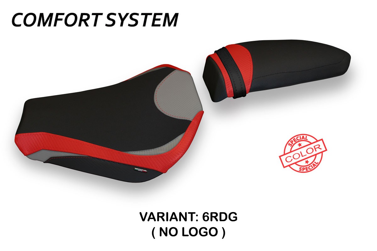 Rivestimento sella TPZ Zara Comfort Special rosso-grigio Mv Agusta F3 2012-2025