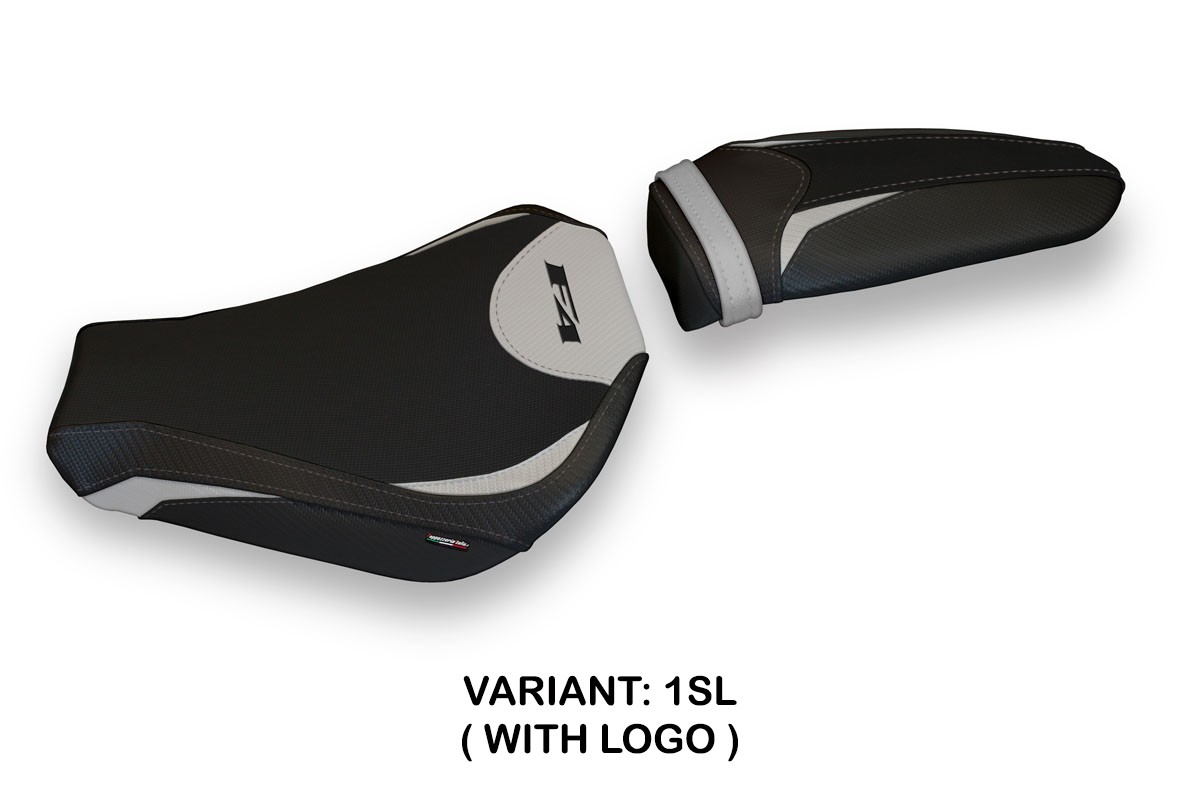 TPZ Gray 1 silver Saddle covering Logo Mv Agusta F4 2010-2020