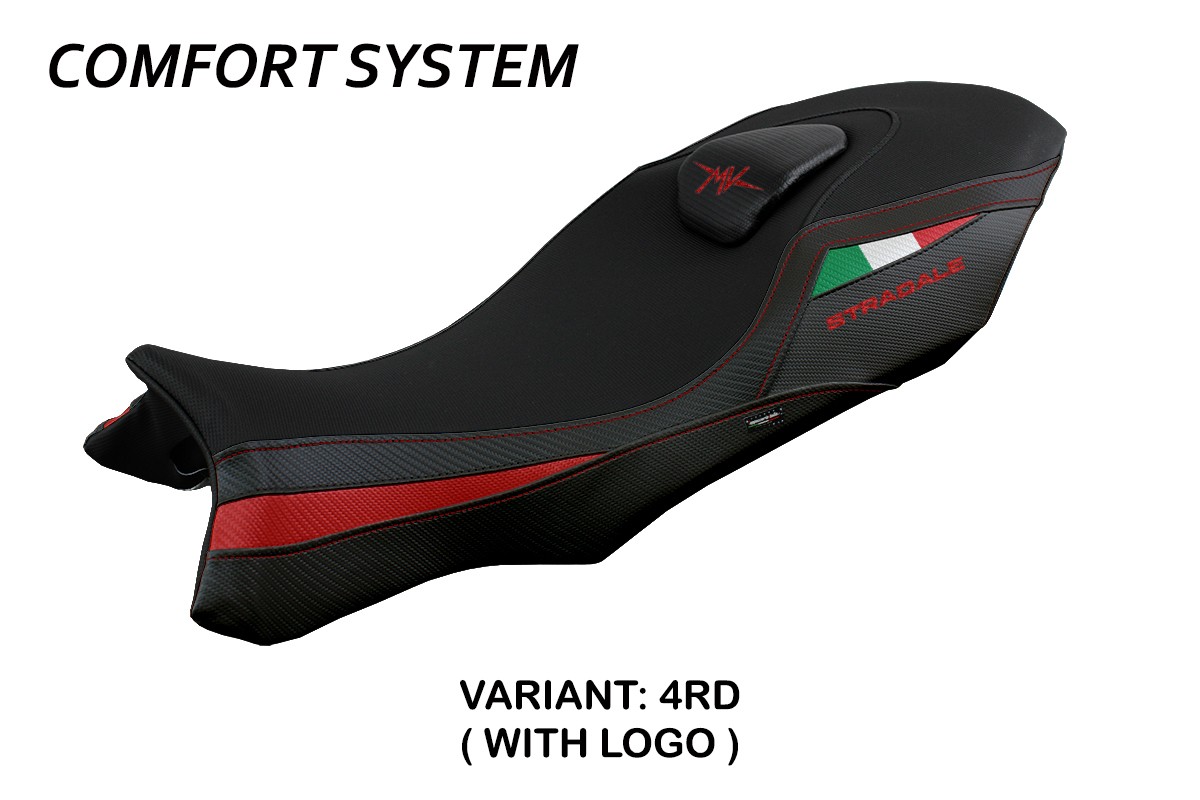 Rivestimento sella TPZ Loei Comfort Logo rosso Mv Agusta Stradale 800 2015-2017
