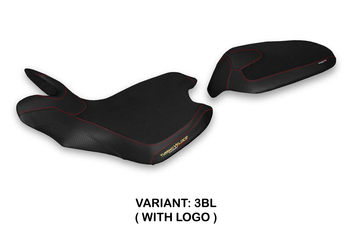 TPZ Balti black Saddle covering Logo Mv Agusta Turismo Veloce 2021-2025