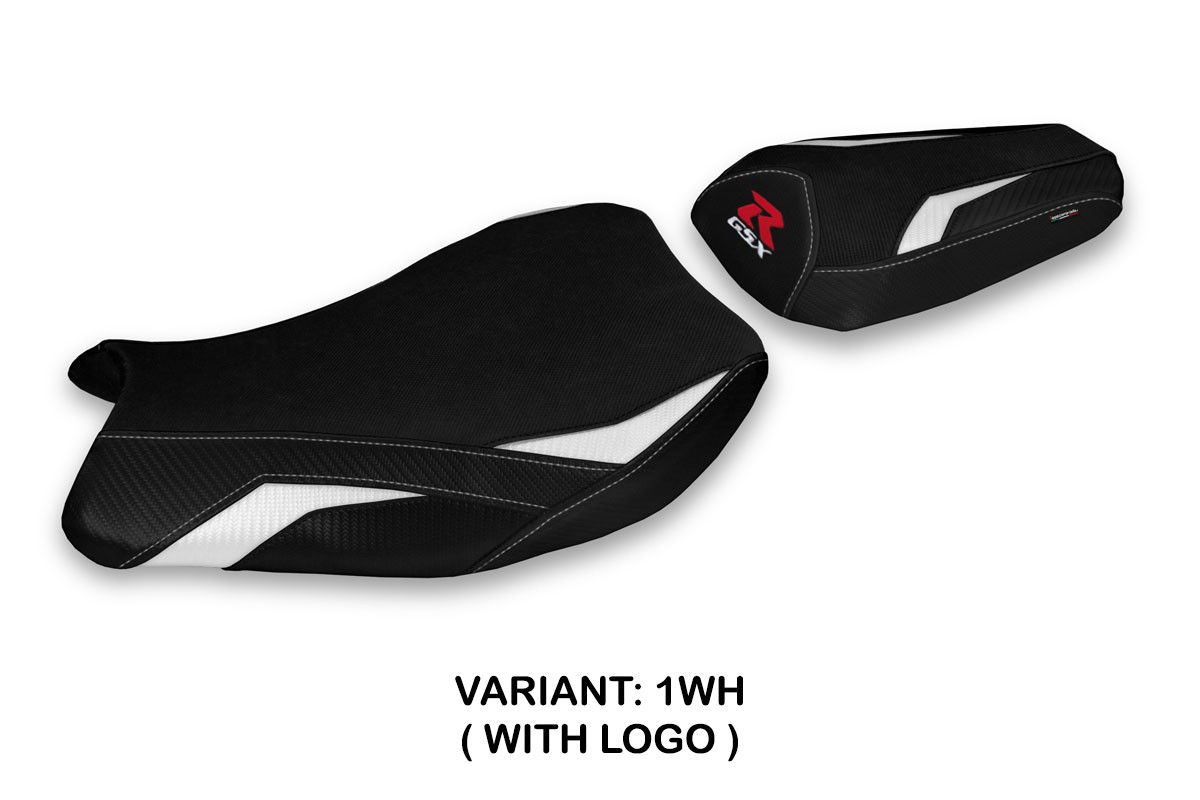 Rivestimento sella TPZ Elmas Logo bianco Suzuki GSXR1000 2017-2023
