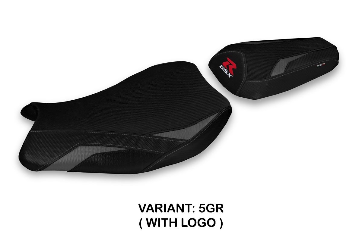 Rivestimento sella TPZ Elmas Logo grigio Suzuki GSXR1000 2017-2023