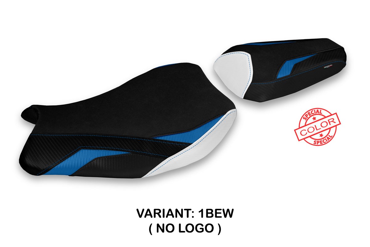 Rivestimento sella TPZ Elmas Special blu-bianco Suzuki GSXR1000 2017-2023