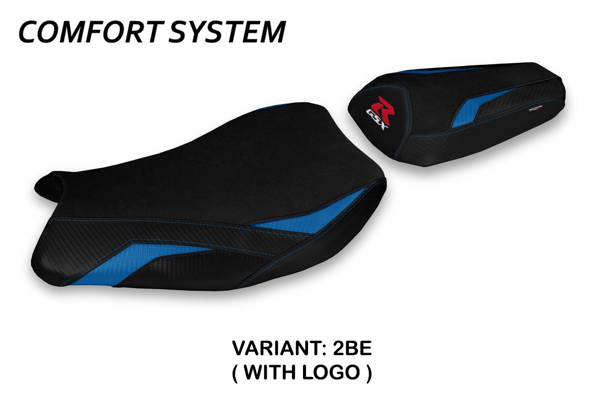 Rivestimento sella TPZ Paceco Comfort Logo blu Suzuki GSXR1000 2017-2023