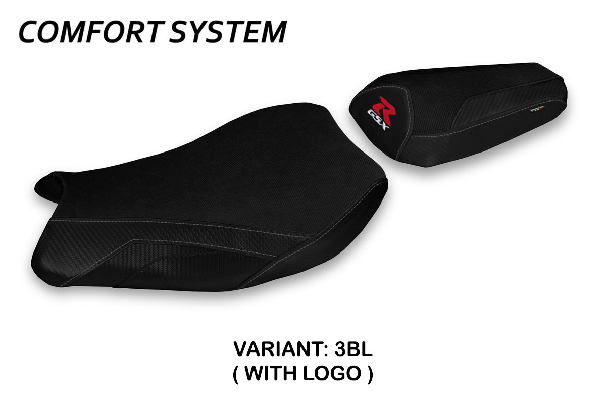 Rivestimento sella TPZ Paceco Comfort Logo nero Suzuki GSXR1000 2017-2023