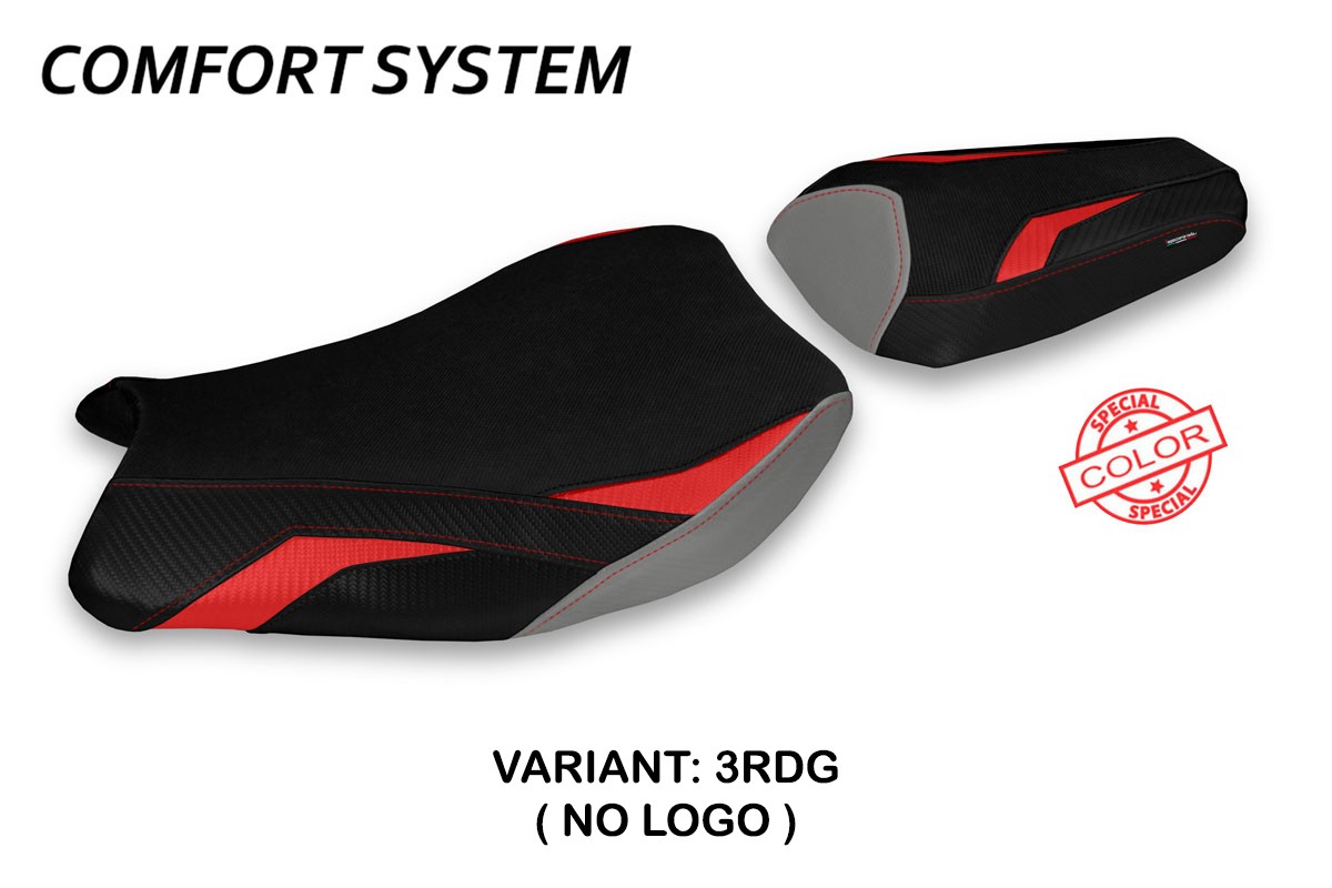 Rivestimento sella TPZ Paceco Comfort Special rosso-grigio Suzuki GSXR1000 2017-2023