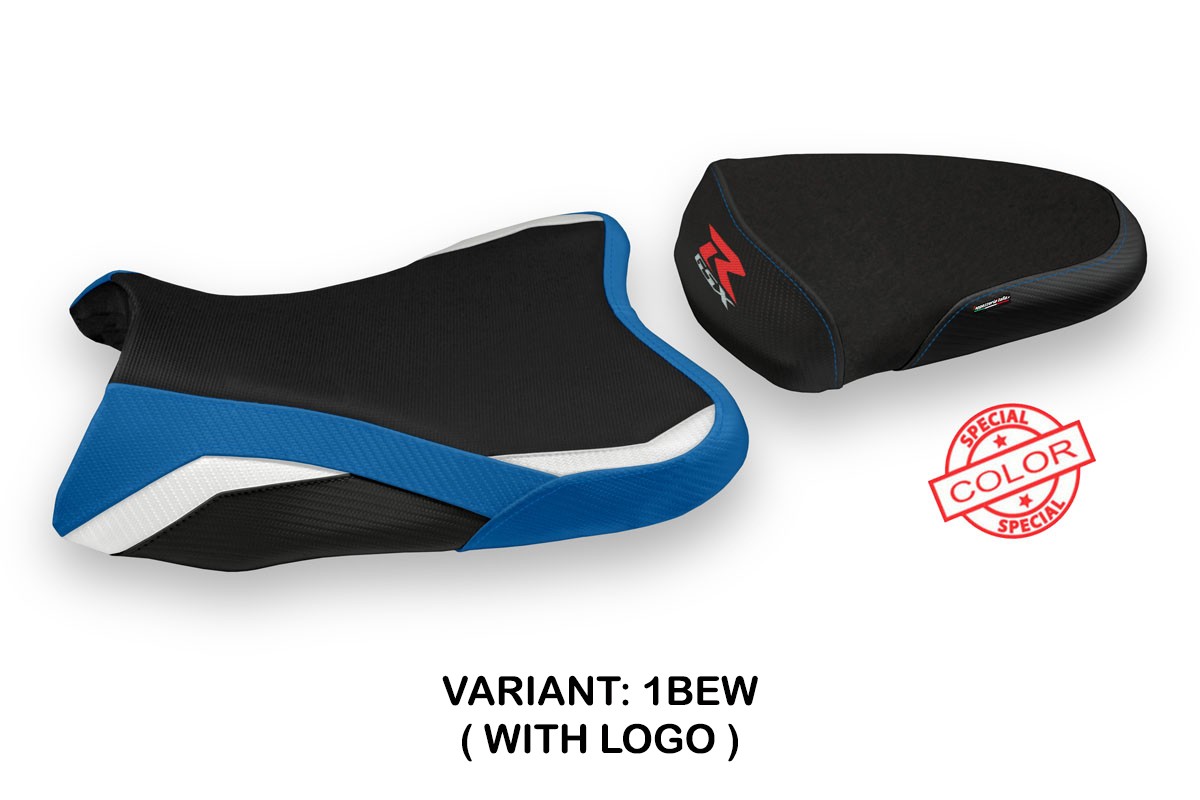 Rivestimento sella TPZ Pacov Logo Special blu-bianco Suzuki GSXR600/750 2008-2010