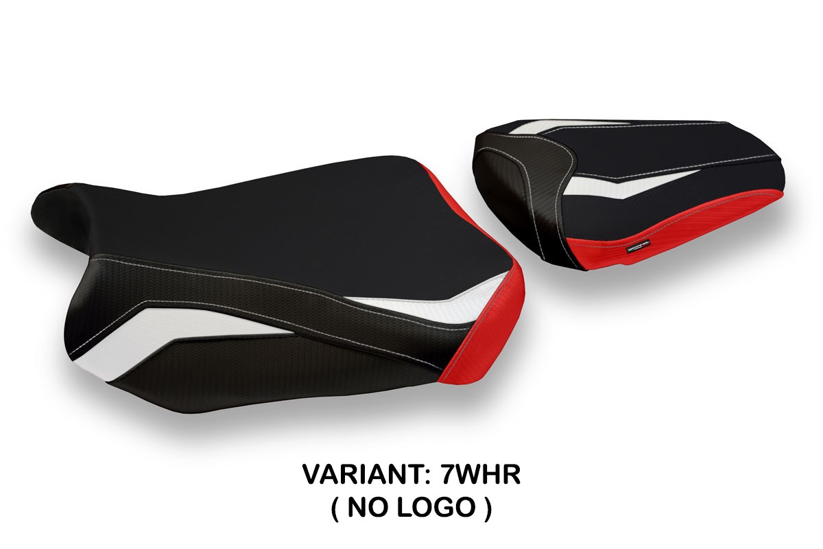 Rivestimento sella TPZ Manila Special bianco-rosso Suzuki GSXR600/750 2011-2023