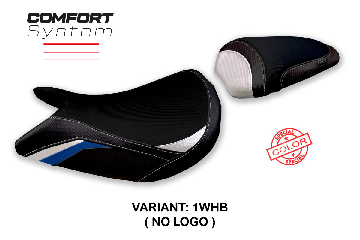 Rivestimento sella TPZ Lindi Comfort Special bianco-blu Suzuki GSXS1000 2021-2025