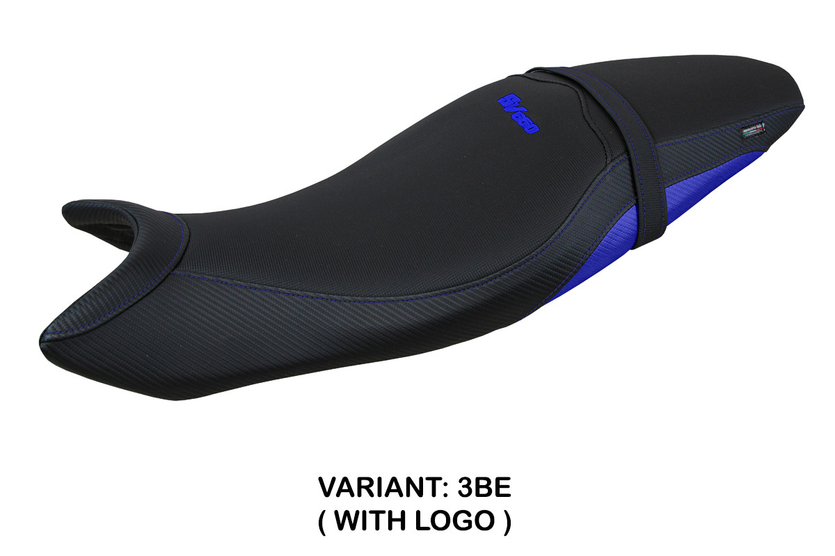 Rivestimento sella TPZ Shibuya Logo blu Suzuki SV650 2016-2025