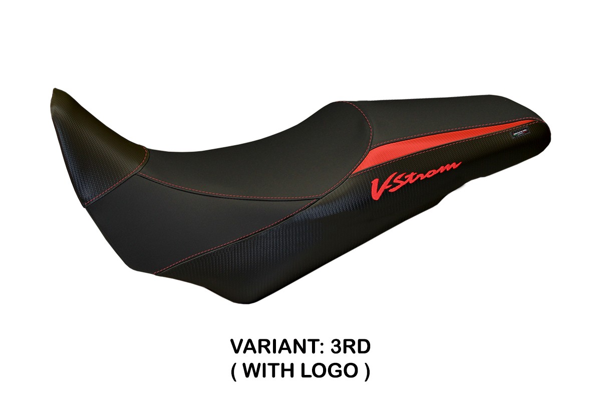 Rivestimento sella TPZ Palermo Logo rosso Suzuki Vstrom 1000 2014-2019