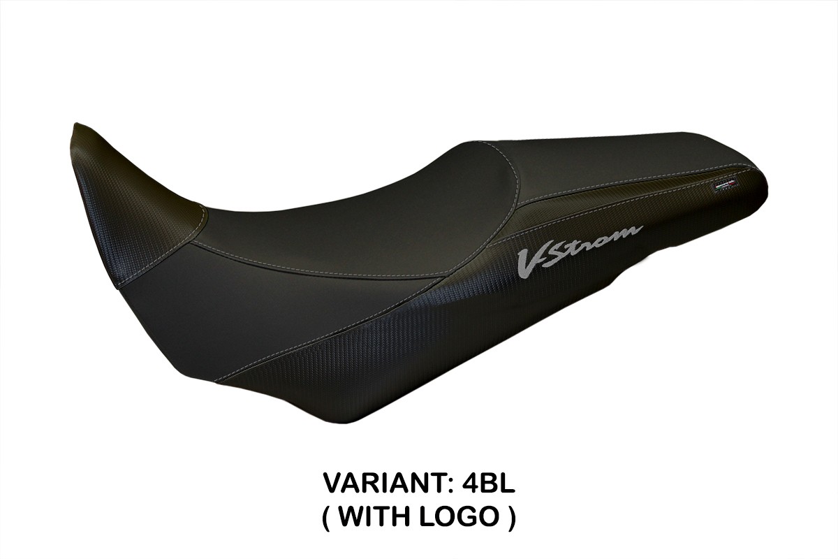 Rivestimento sella TPZ Palermo Logo nero Suzuki Vstrom 1000 2014-2019