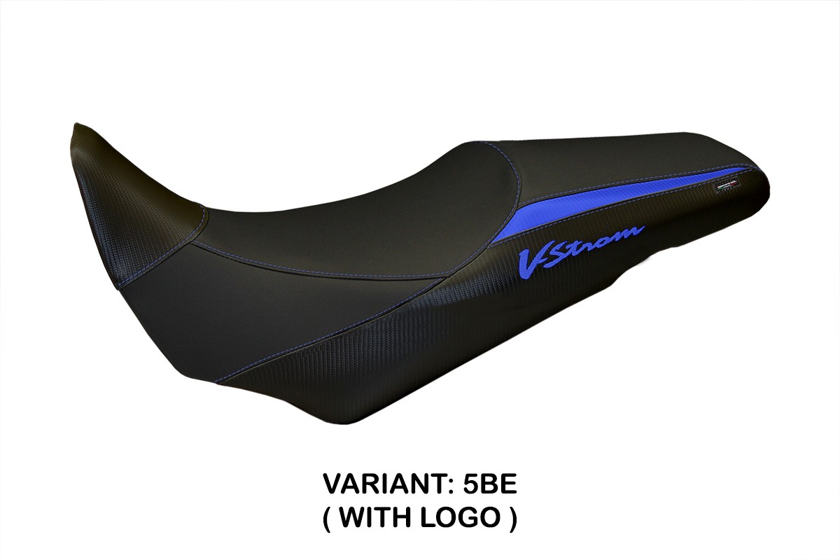 Rivestimento sella TPZ Palermo Logo blu Suzuki Vstrom 1000 2014-2019