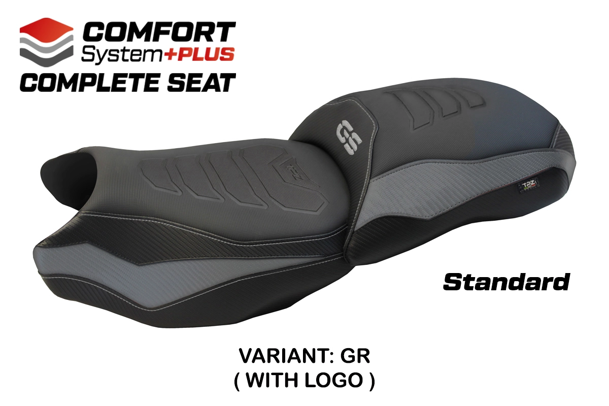 TPZ Mainz Comfort Plus Grey Saddle Logo BMW R1200GS 2013-2018