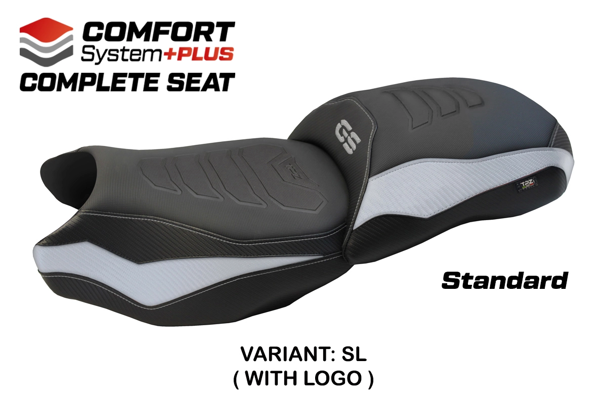 TPZ Paphos Comfort Plus Silver Saddle Logo BMW R1250GS 2019-2023