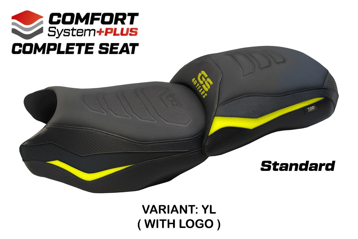 TPZ Paphos Comfort Plus Yellow Saddle Logo BMW R1250GS 2019-2023