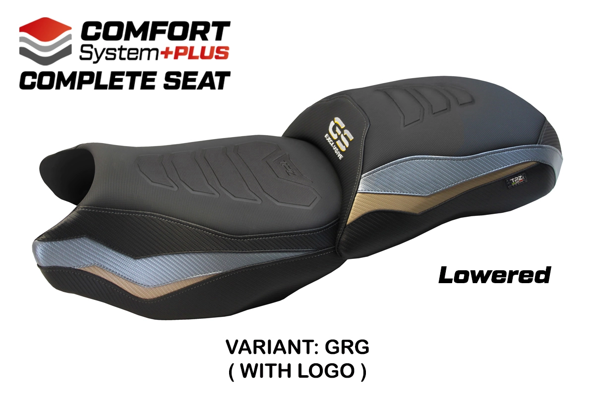 Sella Ribassata TPZ Paphos Comfort Plus Grigio-oro Logo BMW R1250GS 2019-2023