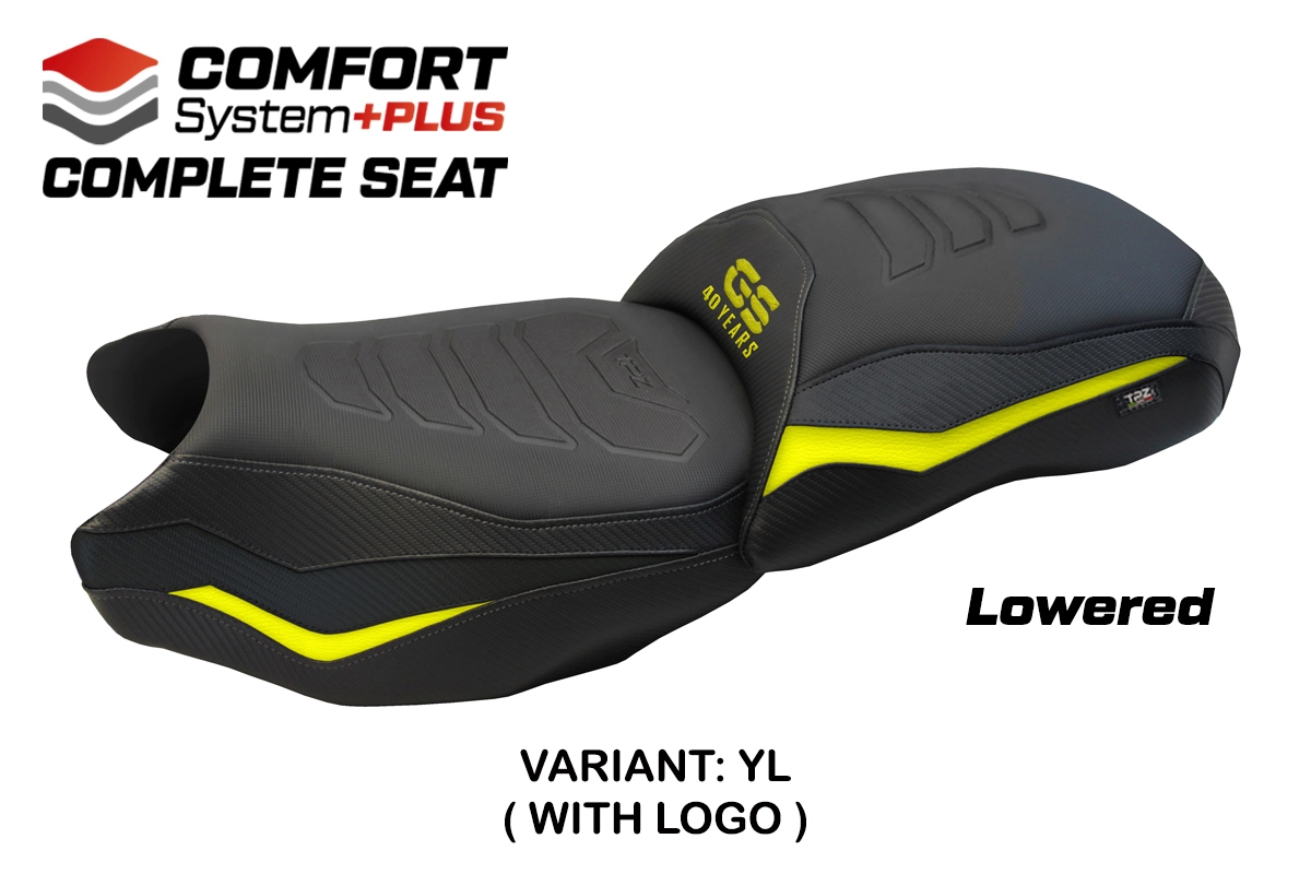 Sella Ribassata TPZ Paphos Comfort Plus Giallo Logo BMW R1250GS 2019-2023