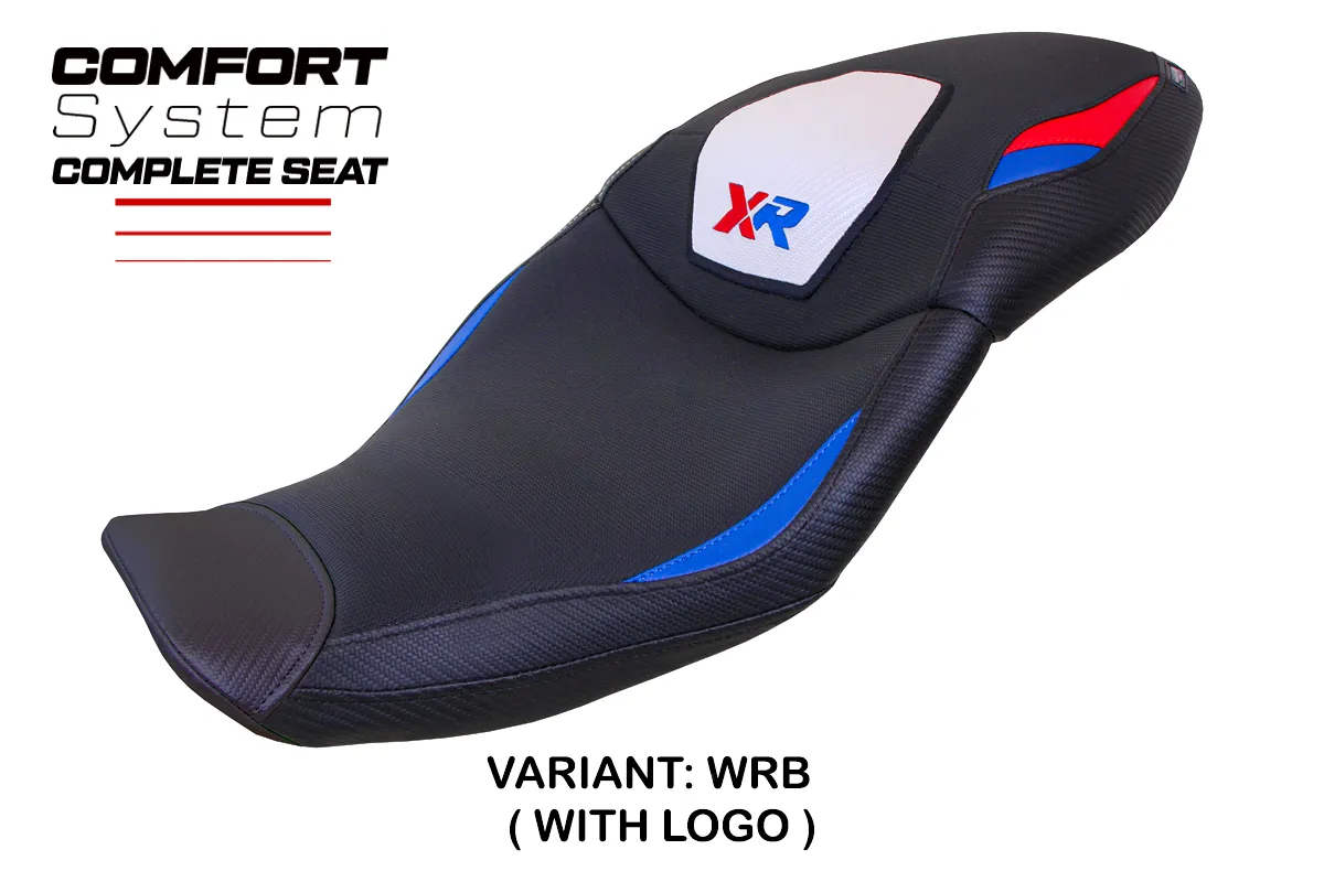 TPZ Rottweil Comfort White-Red-Blue Saddle Logo BMW S1000XR 2020-2023