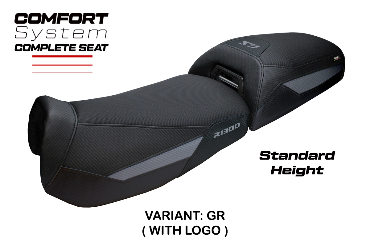 TPZ Aalen Comfort Grey Saddle Logo BMW R1300GS Adventure 2024-2026
