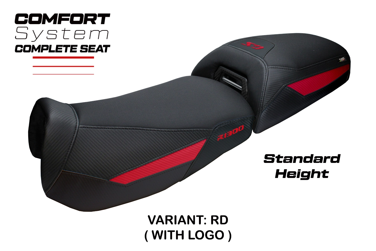 TPZ Aalen Comfort Red Saddle Logo BMW R1300GS Adventure 2024-2026