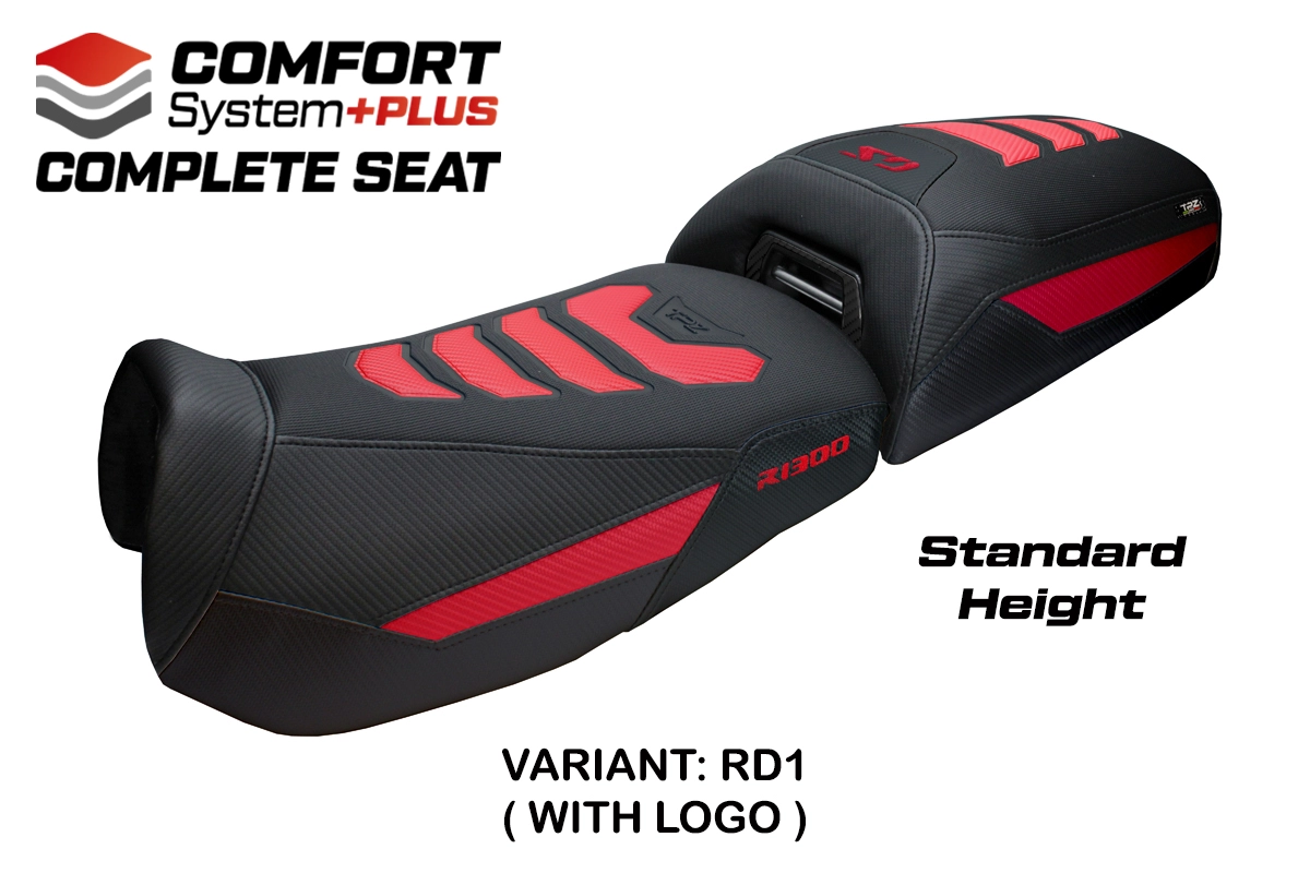 TPZ Aalen Comfort Plus Red Saddle Logo BMW R1300GS Adventure 2024-2026