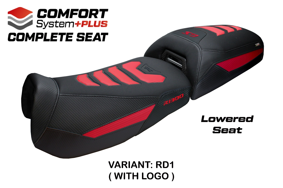 TPZ Aalen Low Comfort Plus Red Saddle Logo BMW R1300GS Adventure 2024-2026