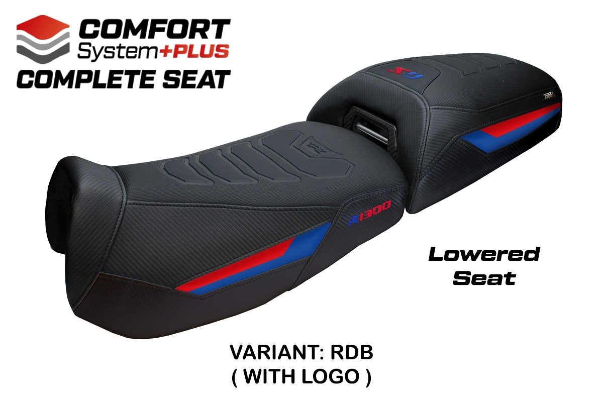TPZ Saddle BMW R1300GS Adventure 2024-2026 Aalen Low Comfort Plus Red-Blue Logo