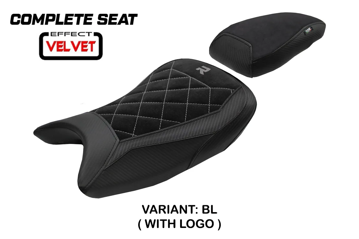 TPZ Saddle BMW S1000R 2021-2026 Bexley Velvet Black Logo