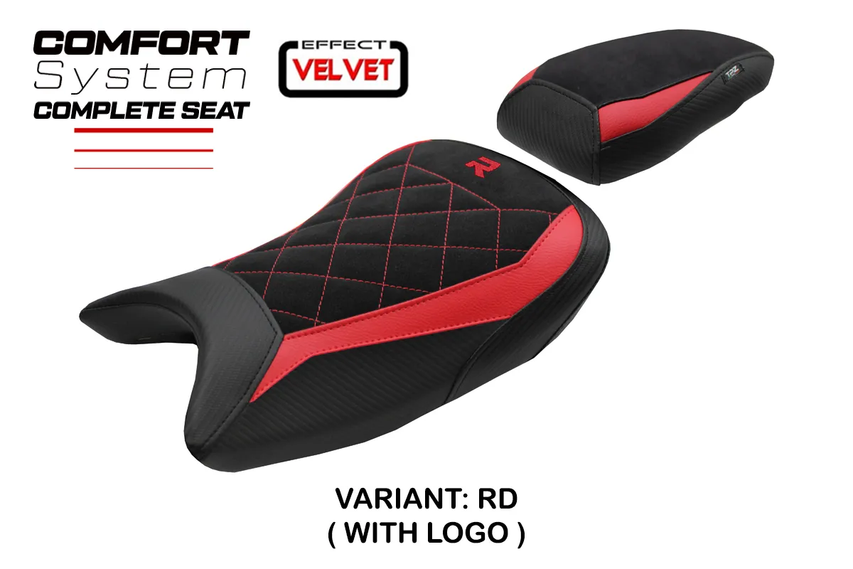 TPZ Saddle BMW S1000R 2021-2026 Bexley Velvet Comfort Red Logo
