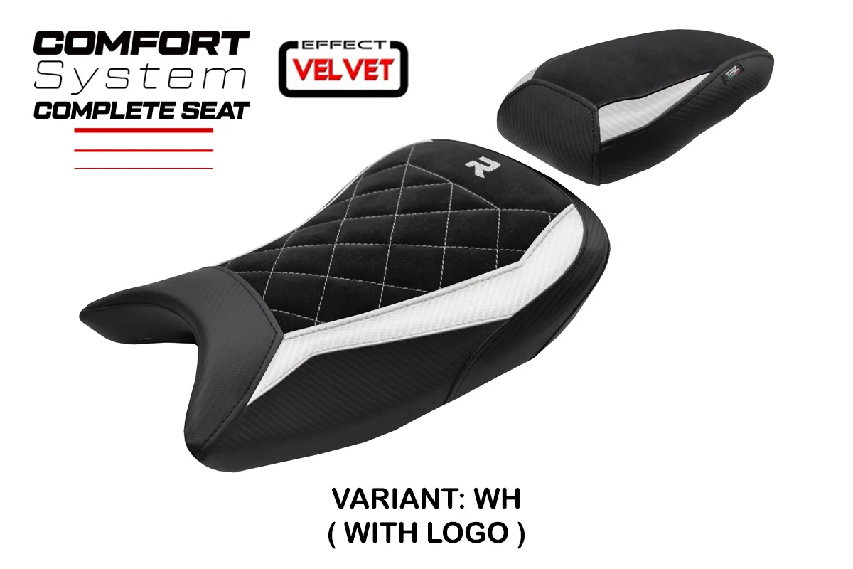TPZ Saddle BMW S1000R 2021-2026 Bexley Velvet Comfort White Logo