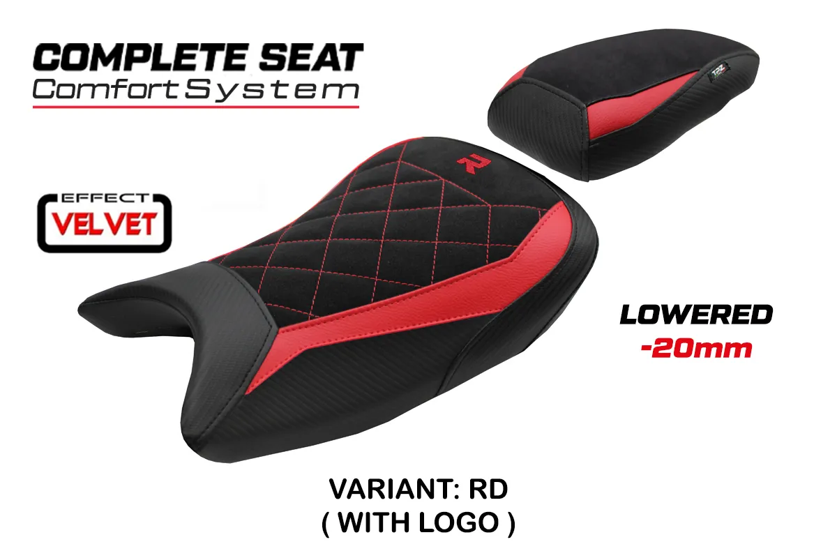 TPZ Bexley Low Velvet Comfort Red Saddle Logo BMW S1000R 2021-2026