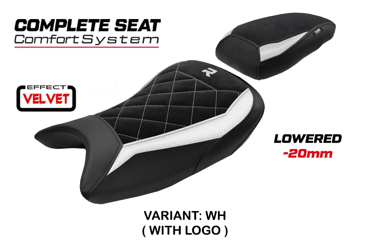 TPZ Bexley Low Velvet Comfort White Saddle Logo BMW S1000R 2021-2026