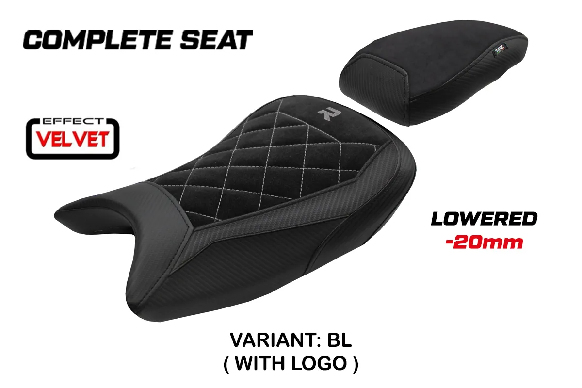 TPZ Bexley Low Velvet Black Saddle Logo BMW S1000R 2021-2026